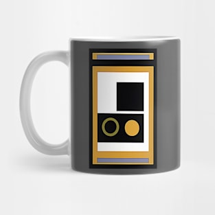 Abstract Modern: Black and Gold Mug